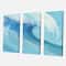 Designart - Ocean Wave Handpainted with White Foam - Beach Canvas Art